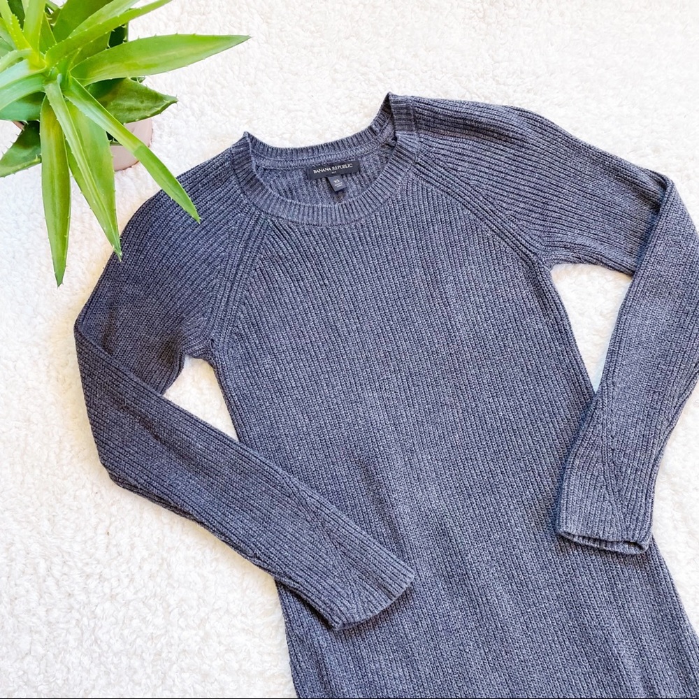 Grey Banana Republic sweater dress